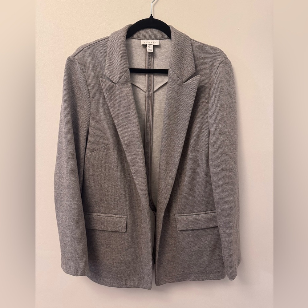 Topshop Gray Blazer Suit Jacket